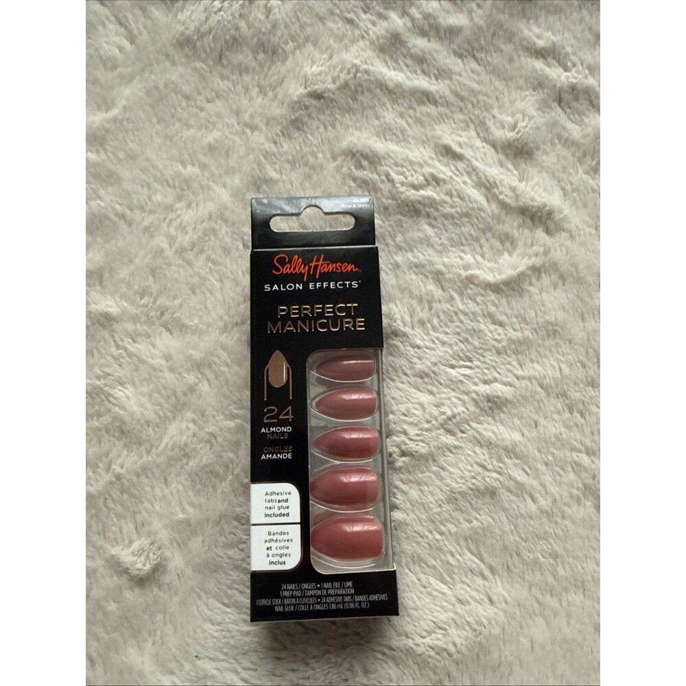 Sally Hansen Perfect Manicure Press On Nails  In Rose And Shine
